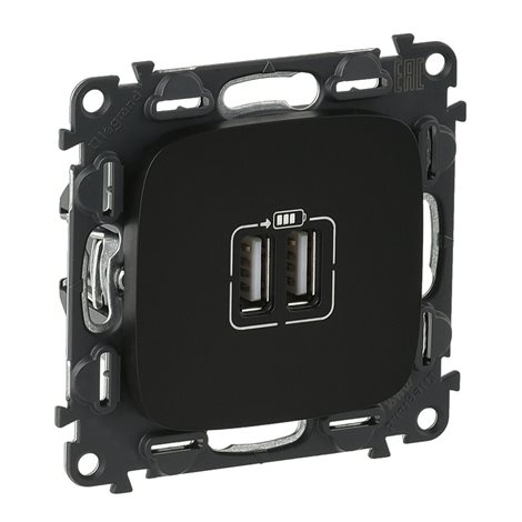754998 VALA 2XUSB NABÍJEČKA 2400MA ČERNÁ 