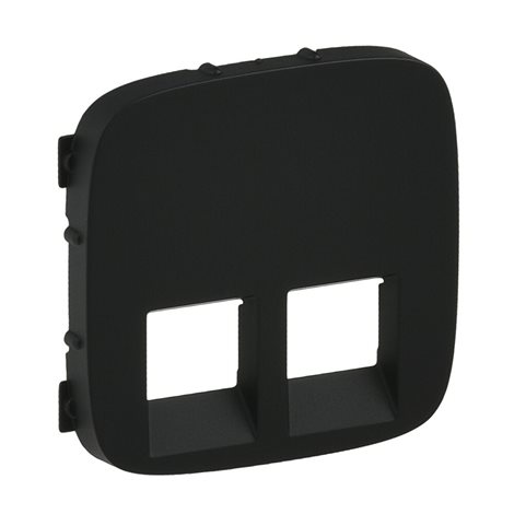 755428 VALA KRYTKA 2X RJ11/RJ45 ČERNÁ