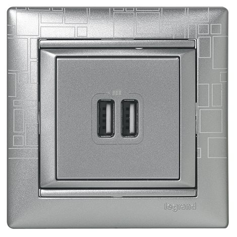 770270 VA 2XUSB NABÍJEČKA HLINÍK