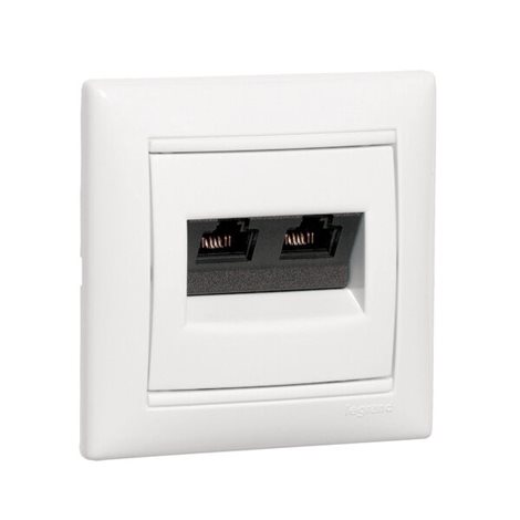 774239 VA BÍLÁ ZÁS. 2XRJ45 UTP CAT5E