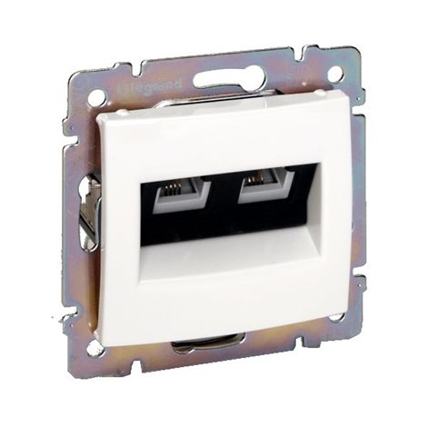 774245 VA BÍLÁ ZÁS. 2XRJ45 STP CAT6