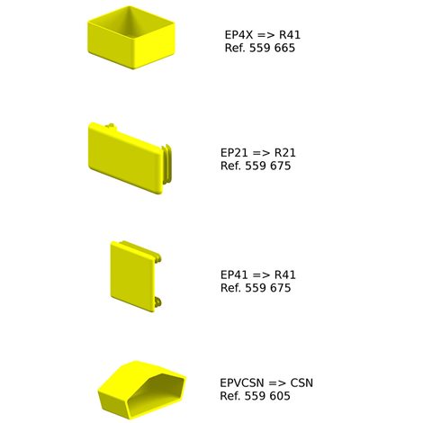 EPVCSN PVC koncovka profilu CSN