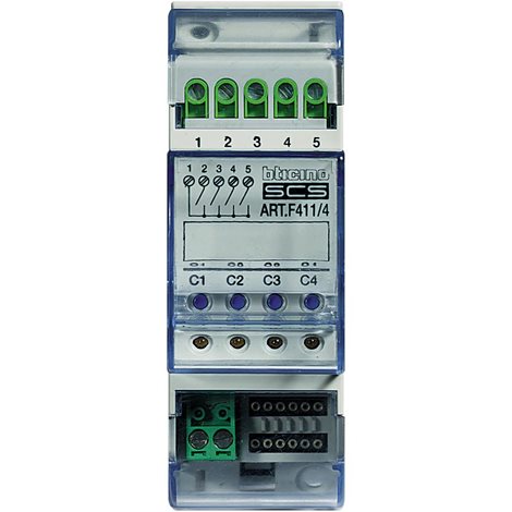F411/4 BT AKTIVAČNÍ RELÉ 4NO,2DIN 1