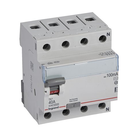 411718 TX3 CHRÁN. 4P 40A 100MA AC