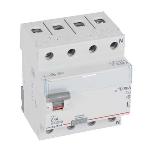 411719 TX3 CHRÁN.4P 63A 100MA AC   