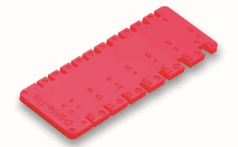 140120 Měrka na vodiče 95 x 35 x 3 mm