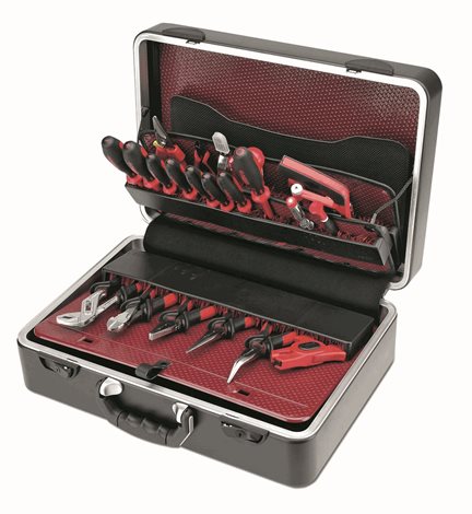 175331 Plastový kufr PERFEKT s nářadím 355x485x180 mm (21 ks)