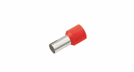 181002 Izolovaná dutinka Cu 1/8 mm, červená (100 ks)