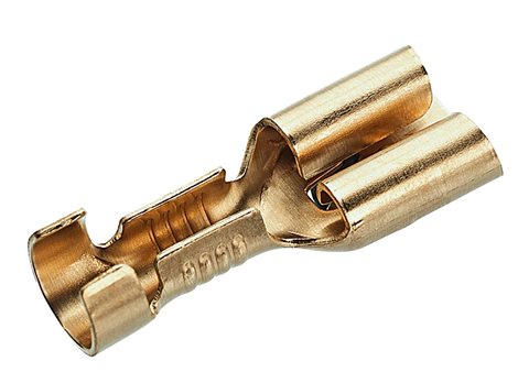 181212 Neizolovaný mosazný konektor 1,5-2,5/6,3x0,8 mm (100 ks)