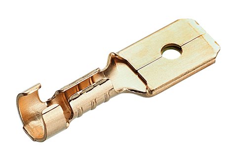 181224 Neizolovaný mosazný konektor 1,5-2,5/6,3x0,8 mm (100 ks)