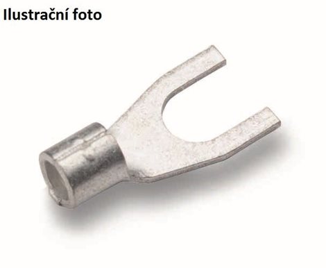 180542 Neizolovaná vidlice Cu 4-6/5 mm (100 ks)