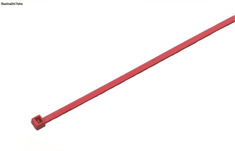 181454 Vázací páska červená 200 x 4,5 mm (100 ks)