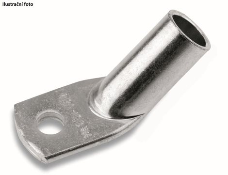 183058 Neizolované trubkové oko 45° Cu 50/6 mm