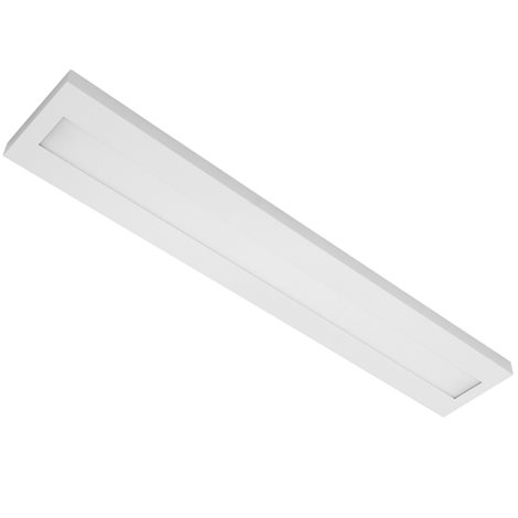 Modus G, 1x LED, obdélník, 1200mm, opálový kryt, přisazené, LED 840, zdroj 700mA nestmívat