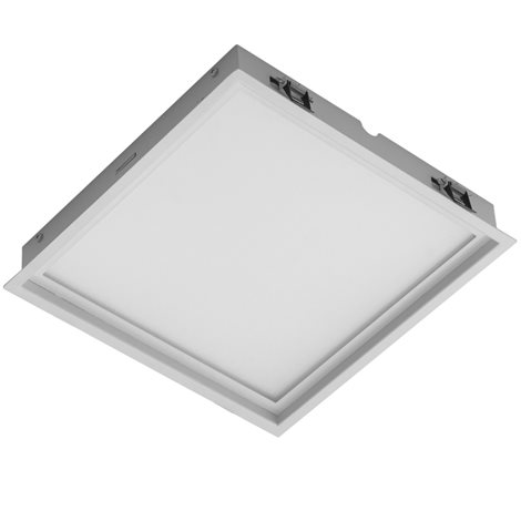 Downlight MODUS SPMS LED, mikroprizmatický kryt,  3000K, 296x296mm, 17W 2000lm