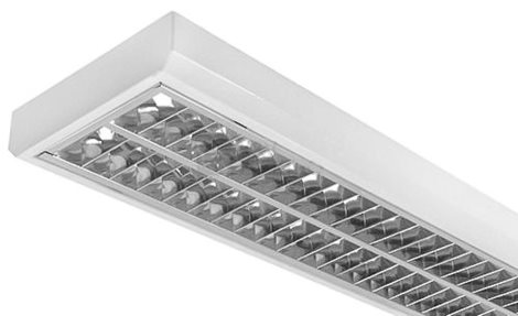 Přisazené svítidlo MODUS LLX G13 2x25W LED 1500 AL, hliník 2