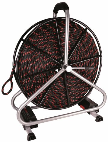 10168 Lano prům. 10mm, 200m, včetně navíjecího stojanu, polyester