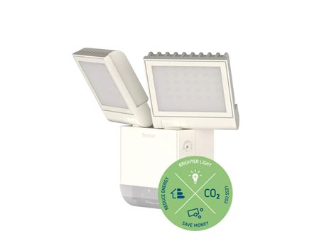 LED reflektor theLeda S17-100 WH s čidlem pohybu, 2x8,5W, 4000K, IP55, bílý