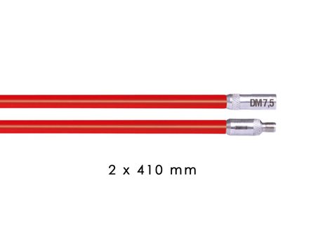 20881 Protahovací prut RUNPOSTICKS tvrdý, 2x410 mm, červený