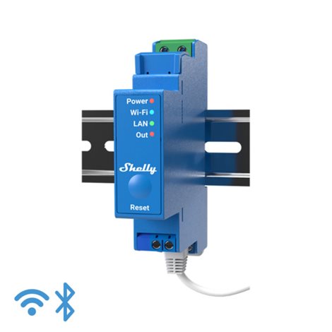 SHELLY PRO 1 Spínací modul na DIN lištu 1kanálový, LAN, WiFi, Bluetooth  1