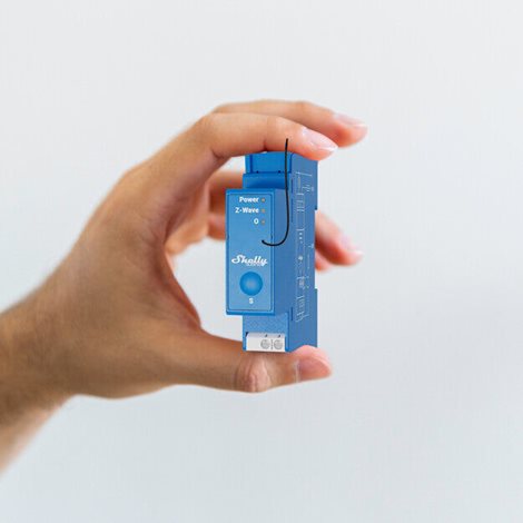 SHELLY WAVE PRO 1 Spínací modul na DIN lištu Z-Wave 3