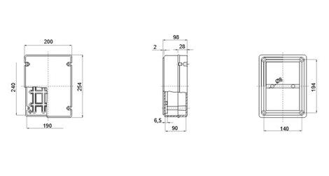 GW44208 krabice 240x190x 90 NO IP56 2