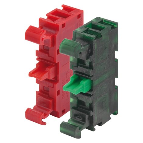 GW74201 kontakt do požárního tlačítka 1NO, 3A, ZELENÝ spínací