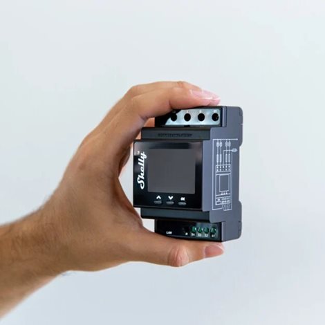 SHELLY PRO 4PM Spínací modul na DIN lištu s měřením spotřeby, 4kanálový, LAN, Wifi, Bluetooth  4