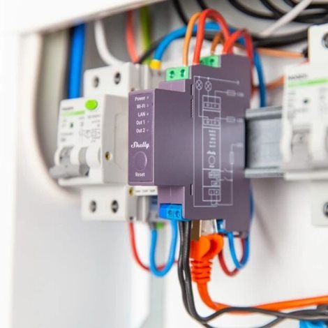 SHELLY PRO 2 Spínací modul na DIN lištu 2kanálový, LAN, WiFi, Bluetooth 4