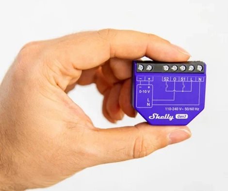 SHELLY DIMMER 0/1-10V PM GEN3 Stmívací modul WiFi, Bluetooth 2