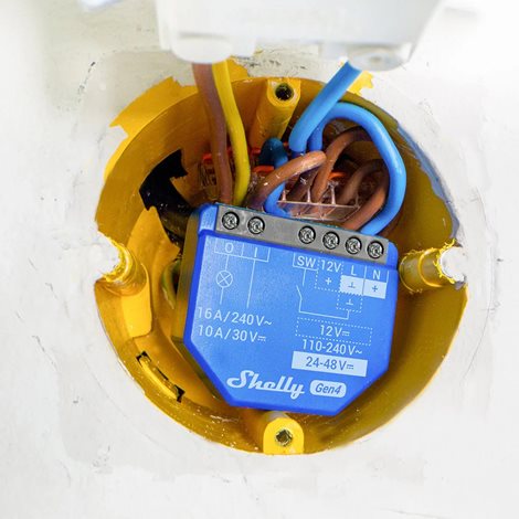 SHELLY 1 GEN4 Spínací modul Zigbee, Matter, WiFi, Bluetooth 2