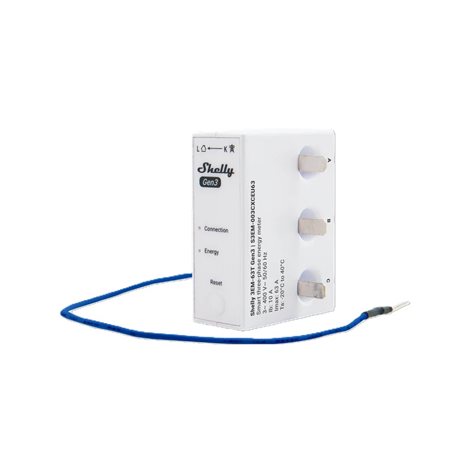 SHELLY 3EM-63T GEN3 Modul pro měření spotřeby terminal, WiFi, Bluetooth 1