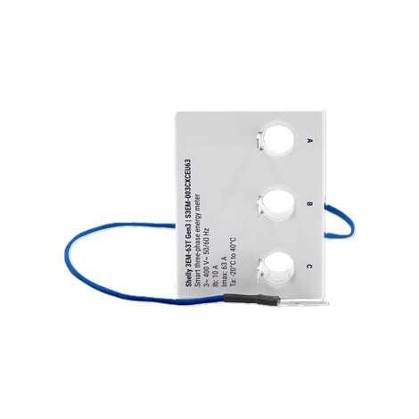 SHELLY 3EM-63T GEN3 Modul pro měření spotřeby terminal, WiFi, Bluetooth 2