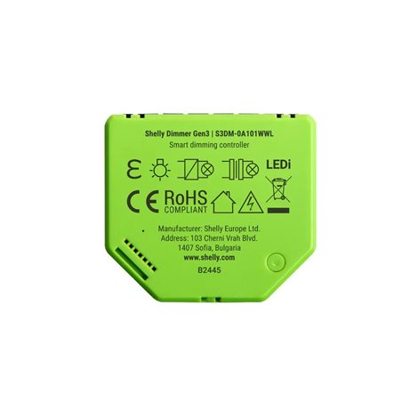 SHELLY DIMMER GEN3 Stmívací modul 1kanálový, WiFi, Bluetooth 1