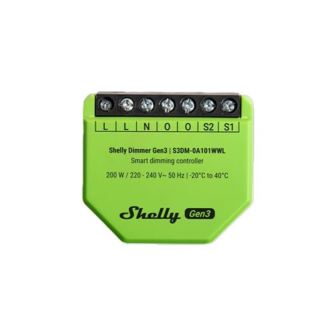 SHELLY DIMMER GEN3 Stmívací modul 1kanálový, WiFi, Bluetooth 2