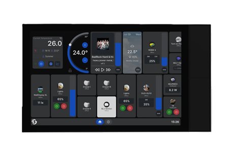 SHELLY WALL DISPLAY XL BLACK Nástěnný panel s dotykovým displejem 10,1