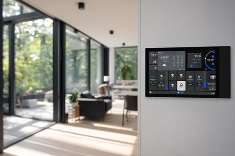 SHELLY WALL DISPLAY XL BLACK Nástěnný panel s dotykovým displejem 10,1