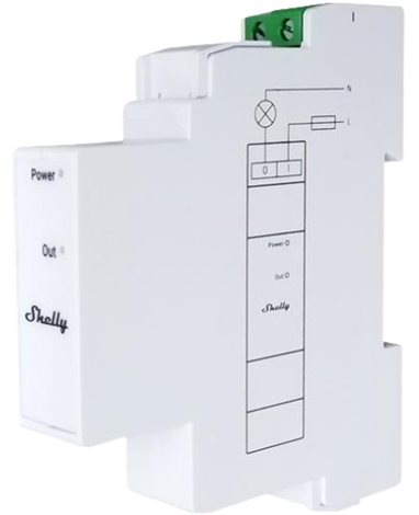 SHELLY PRO 3EM SWITCH ADD-ON Přídavné bezpotenciálové relé na DIN lištu pro SHELLY PRO 3EM 2