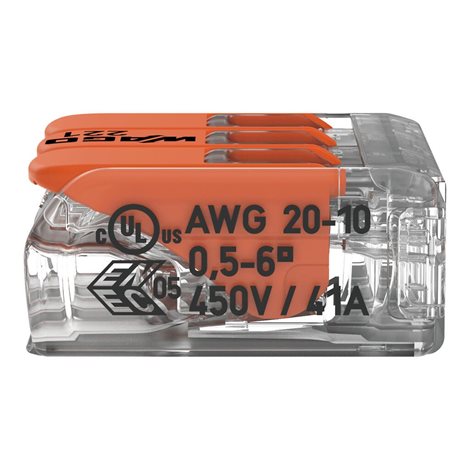 WAGO 221-613 svorka flexi 3x6 4