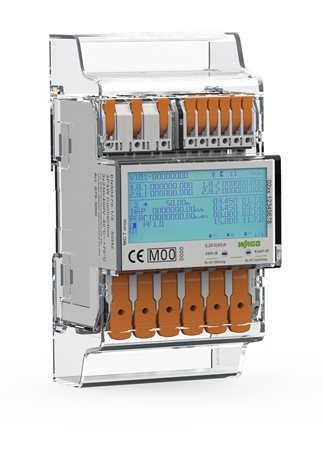 879-3000 Elektroměr MID 65A 3f. 1-2tarif Modbus + M-Bus sil. sv. dole Bluetooth 1