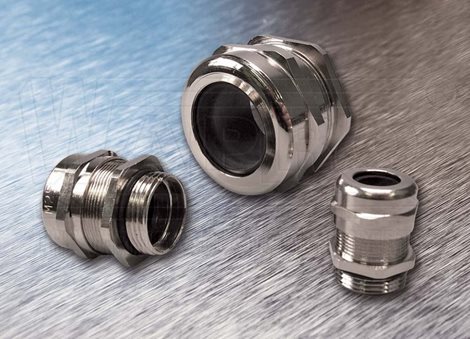 PVM-11 mosazná kabelová vývodka poniklovaná, IP68, Pg 11, kabel: Ø 5 - 10 mm, těsnící 1