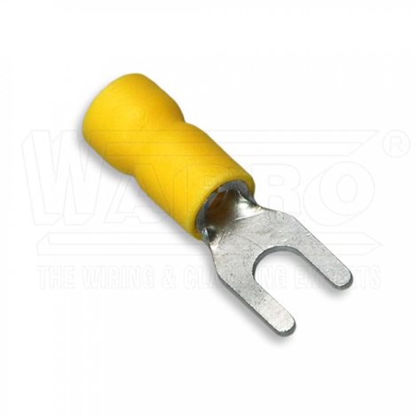 VIIZ-6-M5-V lisovací vidlice s izolací PVC, 4,0 - 6,0 mm², ø M5, EASY ENTRY, š: 9 mm, žlutá 1