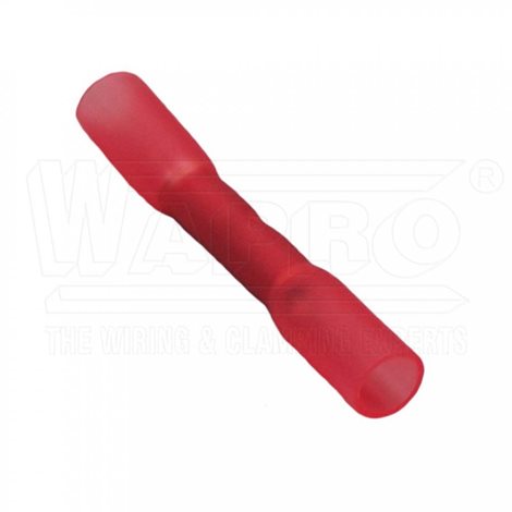 SSS-15 Cu lisovací spojka izolovaná teplem smrštitelnou bužírkou s lepidlem, 0,5-1,5mm², červená 1