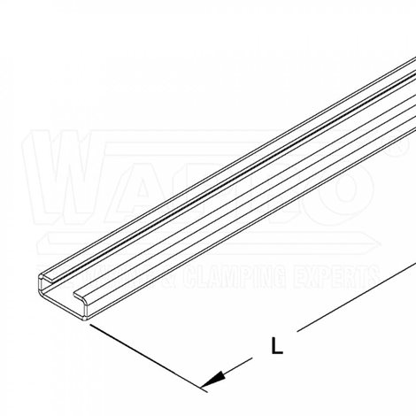 CH-BT-2510-15-BZN-2000 profilová lišta BT neděrovaná, podle EN 60715