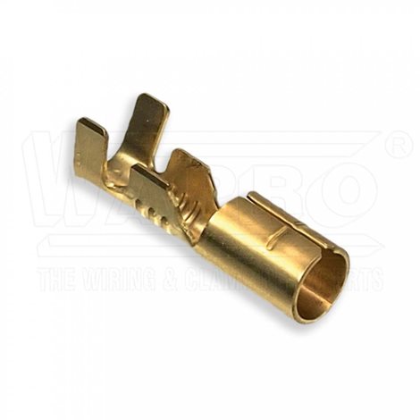 OBK-2.5-4 lisovací konektor objímka kruhová neizolovaná, mosaz, 1,5 - 2,5 mm², pro &#