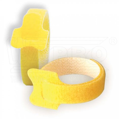 CACU-B-180-12-Y vázací pásky se suchým zipem CACTUS BAND, žlutá, 180 x 12 mm, bal. 20 ks