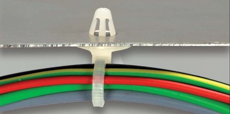 WT-RTF-155IC vázací pásky s rychlomontážní příchytkou, 157 x 3,5 mm, do otvoru ø 4,6  2