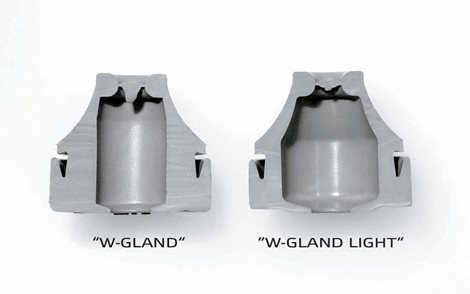 GVK-M40 gum. průchodka/záslepka W-GLAND, IP67, otvor M40, kabel 19 - 28 mm, kaučuk, šedá R 2
