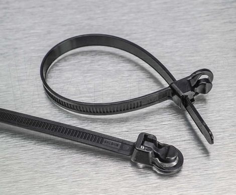 WT-CS-200HDB Vázací pásky rozdělávací CLEVER STRAP, 218 x 7,5 mm, černá 1
