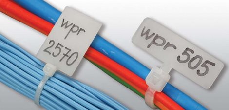 WT-MP-100MC(MCV-100) pásky s popisovacím štítkem, 100x2,5mm, štítek 25x8mm před zámkem, nylon 66, př 3